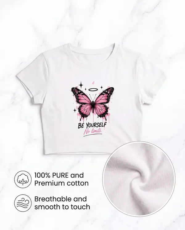 Baby Tee- Be yourself view 4
